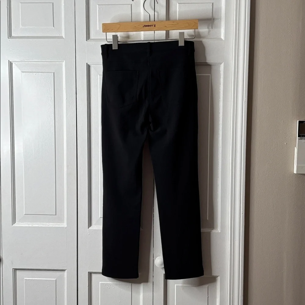 Theory Black Stretch Straight Leg Pants sz2